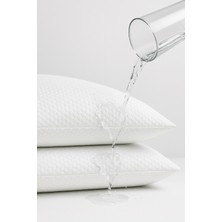 2'li Micro Sıvı Geçirmez Yastık Alezi | Yastık Koruyucu Beyaz - 50X70 cm