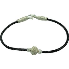 Kazaziye Gümüş Çift Renk Dorikalı Top Bileklik