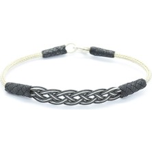 Kadın Örgü Modeli Kazaziye Gümüş Bileklik