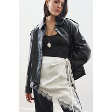 Manuka Dantel Şeritli Bel Aksesuar Ekru