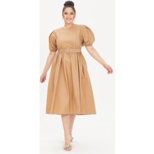 Myline Kemerli Poplin Elbise