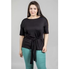 Myline Önü Kuşaklı Tişört