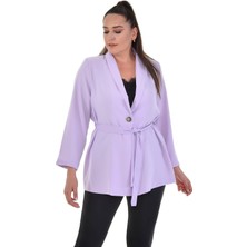 Myline Kuşak Detaylı Salaş Ceket