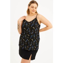 Myline İp Askılı Çiçekli Bluz