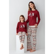 Arnetta Anne Kız Geyik Temalı Pijama Kombin, Kadın ve Çocuk Pijamalar Ayrı Ayrı Fiyatlandırılır