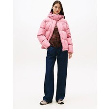 Tommy Hilfiger Tjw Alaska Grid Kısa Kuş Tüyü Kadın Pembe Ceket DW0DW21624THC