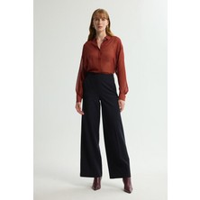 Love My Body Bol Paça Gabardin Pantolon Lacivert 153L9248003