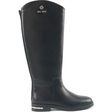 Nine West Nulena 5pr Siyah Kadın Düz Çizme