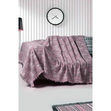 Rell Home Pamuklu Dokulu Koltuk Şalı 170X220 cm – Saçaklı Tv Battaniyesi & Dekoratif Koltuk Örtüsü