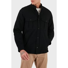 Emporio Armani Göğüs Cep Detaylı Comfort Fit Dik Yaka Düğmeli Ceket Erkek Ceket EM003695 AF18502 UC001