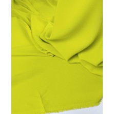 Kumaş Parça Fıstık Yeşili Renkte Krep (En 140 cm x Boy 110 Cm)
