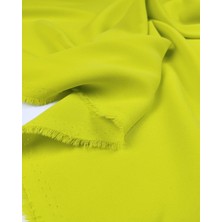 Kumaş Parça Fıstık Yeşili Renkte Krep (En 140 cm x Boy 130 Cm)