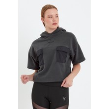 Cervus Kapşonlu Sweatshirt Polar Kısa Kollu T-Shirt