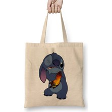 Toyaso The Power Of Stitch Bez Çanta Uzun Saplı Alışveriş Çantası Plaj Çantası