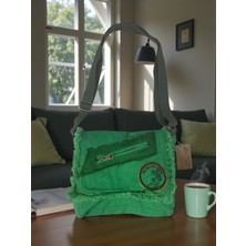 Old Cotton Cargo Vintage Küçük Salaş  Günlük Çapraz Postacı Çantası S Boy 26 cm x 20 cm