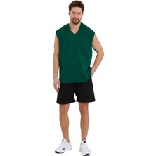 Cervus Erkek T-Shirt Sıfır Kol Kapşonlu Spor Sweatshirt