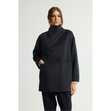 Love My Body Geniş Yakalı Kaban Antrasit 136L9578000