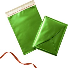 Repro Design 35X50 cm Yılbaşı Hediye Paketi Yeşil Metalize Kendinden Yapışkanlı – 10’lu Paket