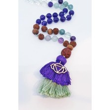 3. Göz Çakrası 108 Mala Kolyesi