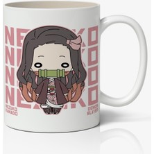 Toyaso Iblis Keser Nezuko Kamado Anime Beyaz Kupa Bardak