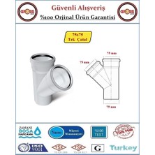Fırat Pvc Tek Çatal - 75x75