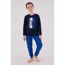 Budi Home U.s. Polo Assn  Uzun Kol Pijama Takım US2206-4 Lacivert
