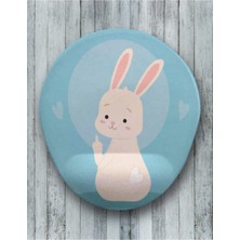 Tavşan Oval Bilek Destekli Mouse Pad