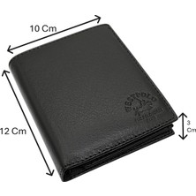 Westpolo Hakiki Deri Çıkartılabilir Kartlıklı Kağıt Para ve Bol Kart Bölmeli Erkek Cüzdanı - Siyah