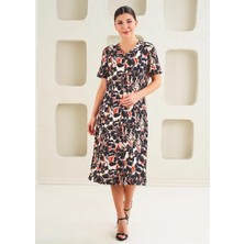 Relax Mode Kadın Örme Viskon Elbise - 45272