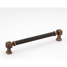Badem10 Talas Tırtıklı Antik Bakır Metal 288 mm Kulp Dayanıklı Kulpları Mobilya Çekmece Dolap Kapak Kulpu