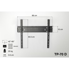 TP-70D Sabit Dar Model Duvar Askı Aparatı