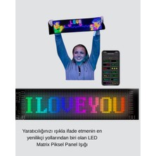 İlanib Ticaret 5V USB Akıllı Piksel LED Panel – Mobil Uygulama Kontrollü Renkli Işık Efektli