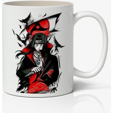 Toyaso Anime Itachi Beyaz Porselen Kupa Bardak