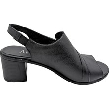 Çiğdem Kundura Cristallo - Kadın Topuklu Sandalet - Siyah - 37