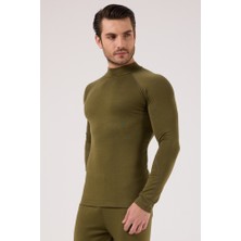 Scorp Thermo-Fit Erkek Termal Içlik Üst Askeri Haki Yeşil Nefes Alabilen Malzeme ile Üstün Performans
