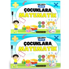 Enine Boyuna Eğitim Çocuklara Cırt Cırtlı Matematik Yaz-Sil Kitabı