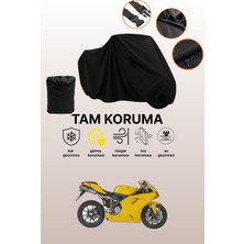 Dokaca Siyah Ducati 1098 Uyumlu Motor Branda, Koruyucu Örtü, Motosiklet Brandası