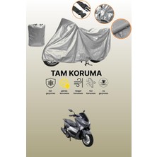 Dokaca Gri Apec Apx5 Uyumlu Motosiklet Brandası, Koruyucu Örtü, Motor Branda