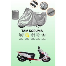 Dokaca Gri Arora Ar 150-T Uyumlu Motosiklet Brandası, Koruyucu Örtü, Motor Branda