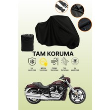 Dokaca Siyah Harley-Davidson Vrscd Night Rod Uyumlu Motor Branda, Koruyucu Örtü, Motosiklet Brandası