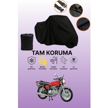 Dokaca Siyah Honda Cb 400 F Uyumlu Motor Branda, Koruyucu Örtü, Motosiklet Brandası