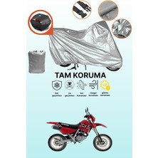Dokaca Gri Arka Çanta Uyumlu Honda Xl 200 Uyumlu Motor Brandası, Koruyucu Örtü