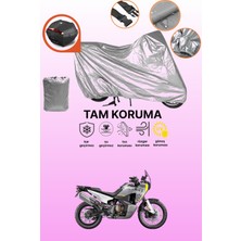 Dokaca Gri Arka Çanta Uyumlu Husqvarna Norden 901 Uyumlu Motor Brandası, Koruyucu Örtü
