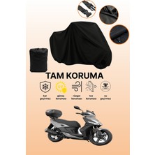 Dokaca Siyah Kymco Agility 16+ 125I Uyumlu Motor Branda, Koruyucu Örtü, Motosiklet Brandası