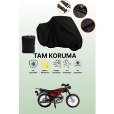 Dokaca Siyah Mondial 100 Ugk Uyumlu Motor Branda, Koruyucu Örtü, Motosiklet Brandası