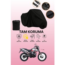 Dokaca Siyah Rks RT250 Uyumlu Motor Branda, Koruyucu Örtü, Motosiklet Brandası
