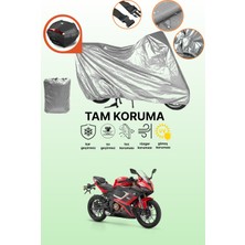 Dokaca Gri Arka Çanta Uyumlu Rks SRK250 Rs Uyumlu Motor Brandası, Koruyucu Örtü
