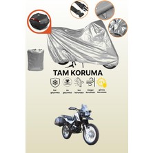 Dokaca Gri Arka Çanta Uyumlu Rks Winner 200 Uyumlu Motor Brandası, Koruyucu Örtü