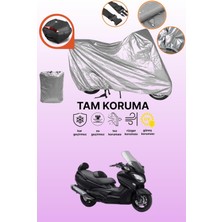 Dokaca Gri Arka Çanta Uyumlu Suzuki Burgman An 650 Abs Uyumlu Motor Brandası, Koruyucu Örtü