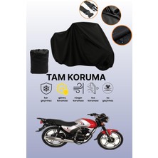 Dokaca Siyah Falcon Sk 125 Kmt Uyumlu Motor Branda, Koruyucu Örtü, Motosiklet Brandası